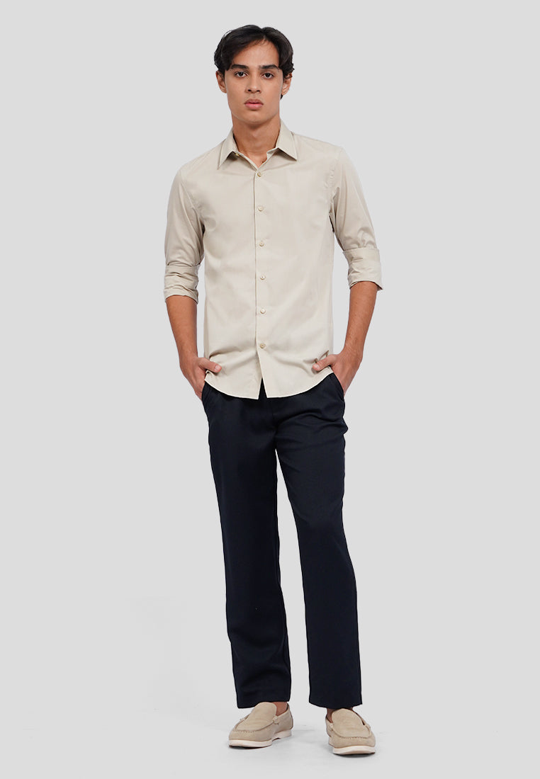Easy Care Slim Fit Long Sleeve Basic Shirt