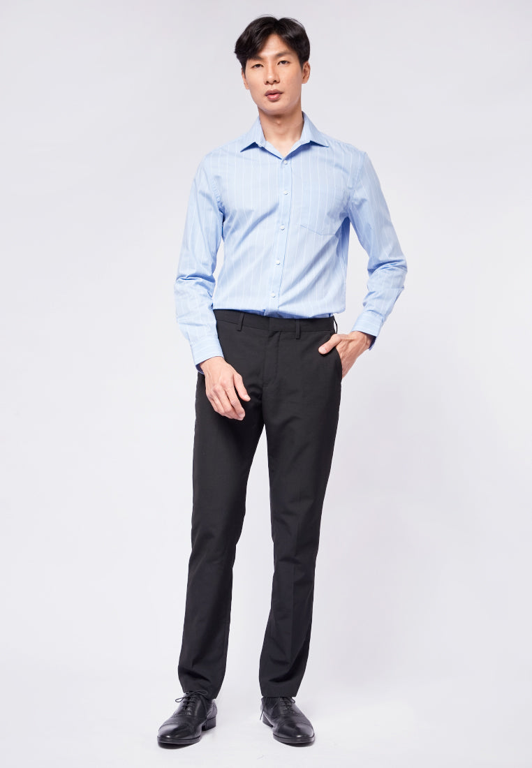 Slim Fit Long Sleeve Stripes Shirt