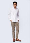 Slim Fit Long Sleeve Formal Shirt White