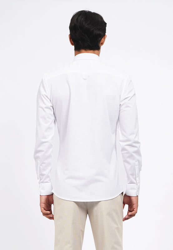 Slim Fit Long Sleeve Knit Shirt