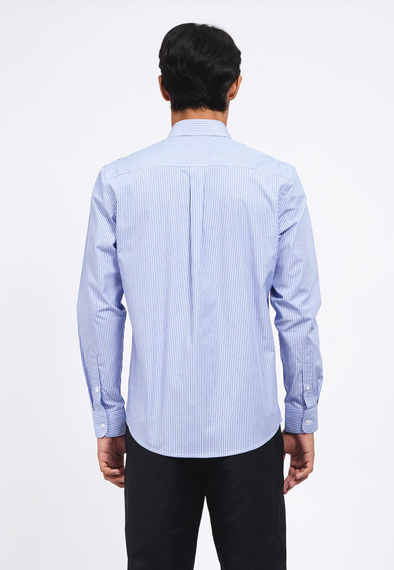 Slim Fit Long Sleeve Stripes Shirt