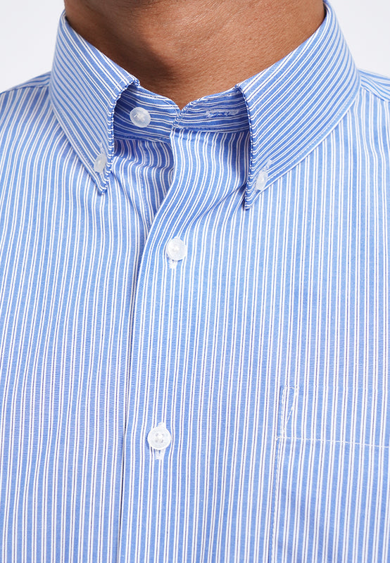 Slim Fit Long Sleeve Stripes Shirt