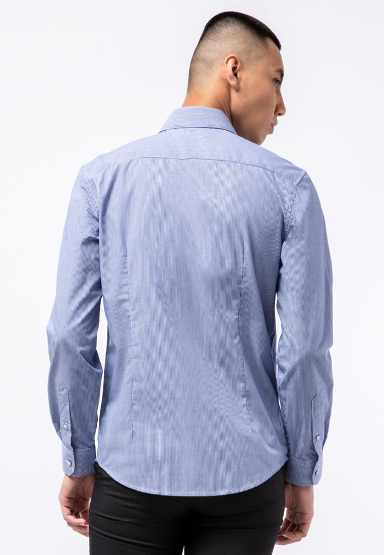 Easy Care Stripe Long Sleeve Shirt