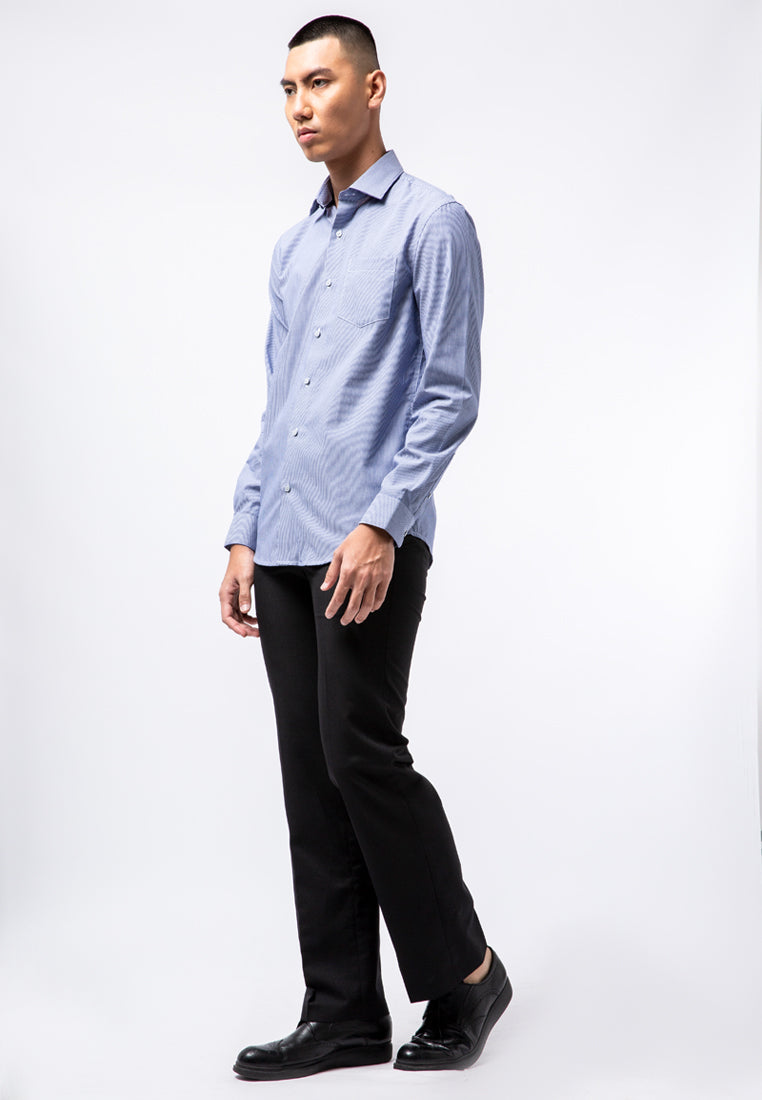 Easy Care Stripe Long Sleeve Shirt