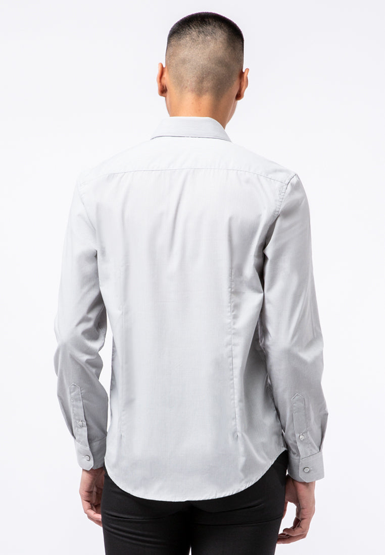 Easy Care Stripe Long Sleeve Shirt