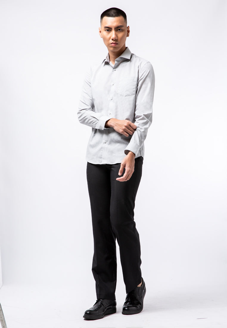 Easy Care Stripe Long Sleeve Shirt
