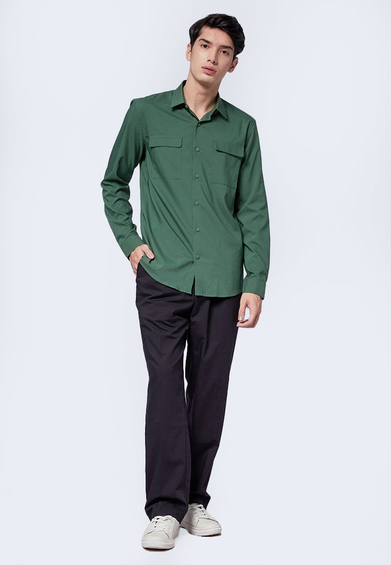 Double Pocket Long Sleeve Shirt