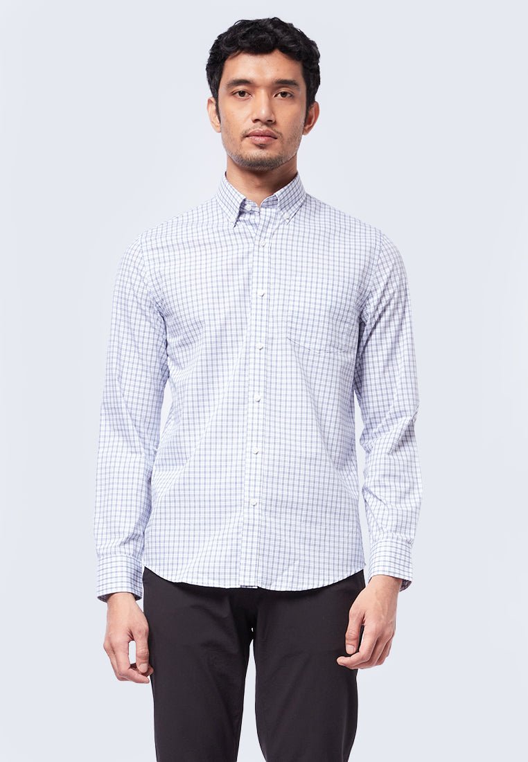Grid Check Long Sleeve Shirt