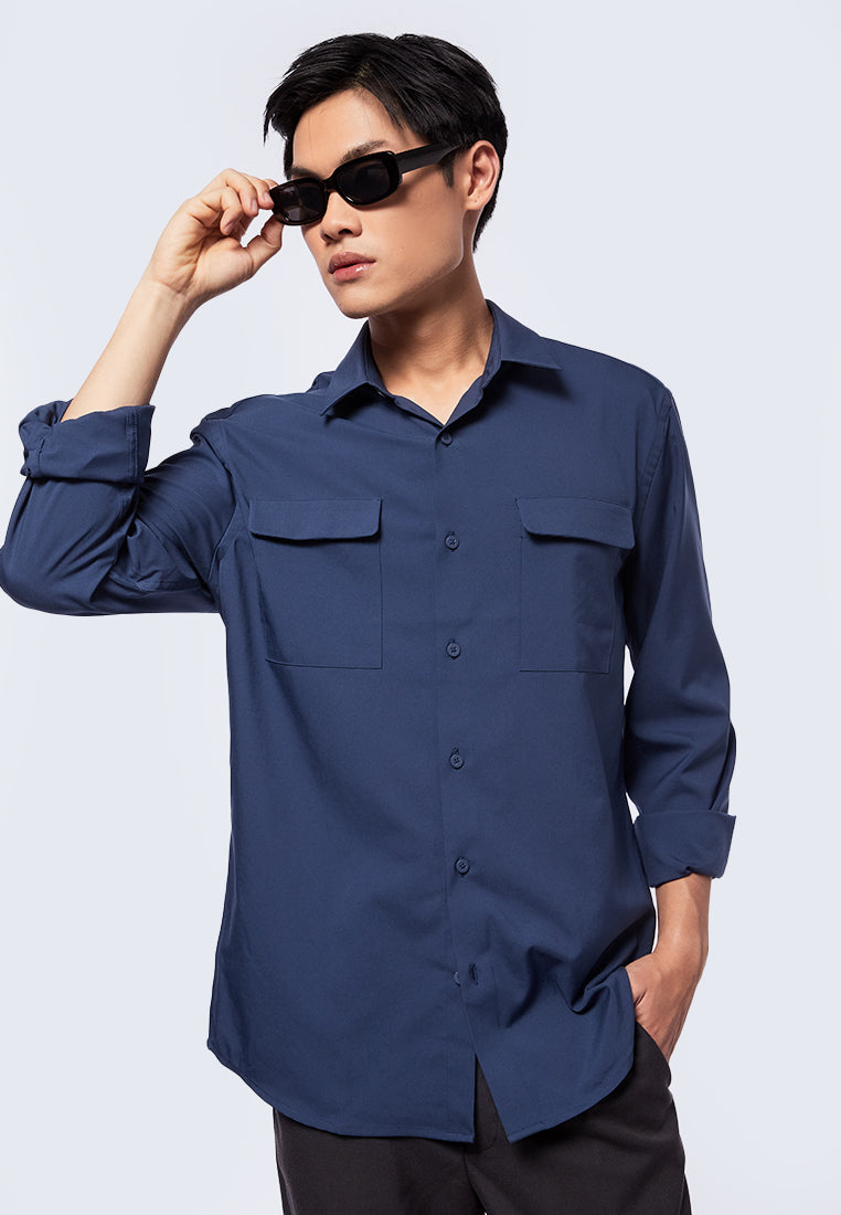 Long Sleeve Shirt with Double Pocket