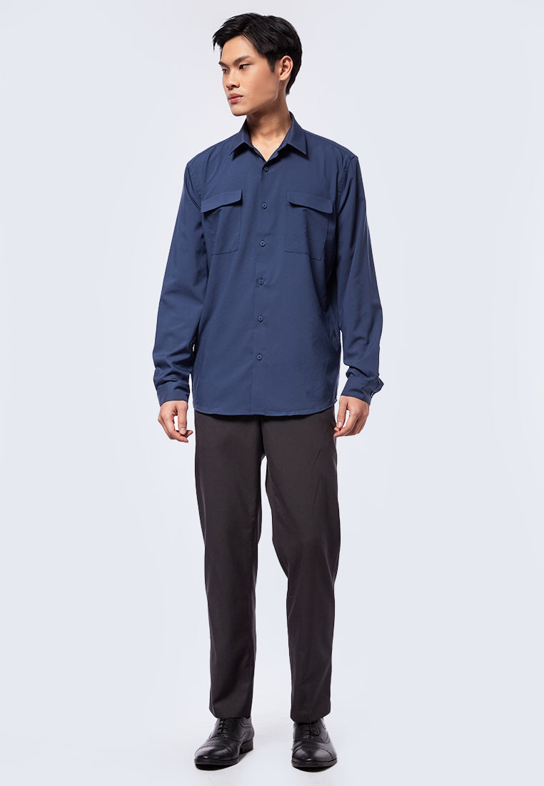 Long Sleeve Shirt with Double Pocket