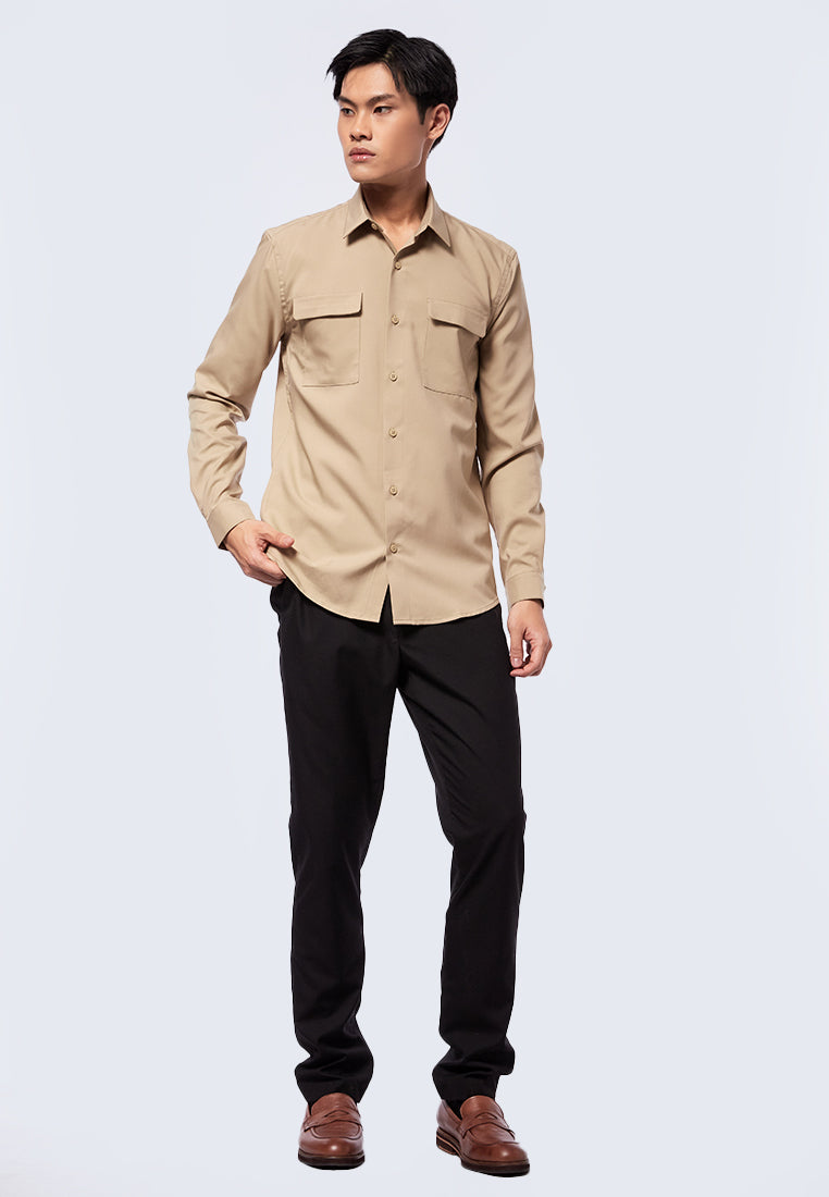 Long Sleeve Shirt with Double Pocket