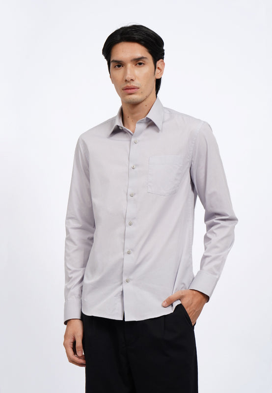 Slim Fit Long Sleeve Stripes Shirt