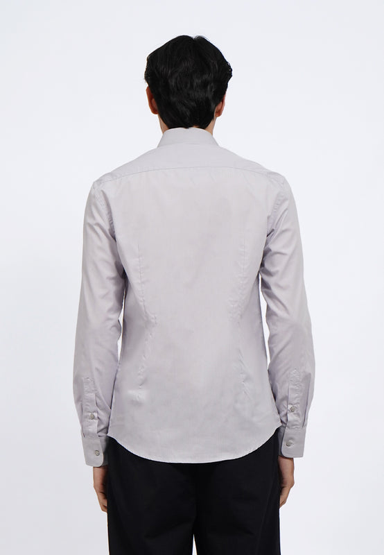 Slim Fit Long Sleeve Stripes Shirt
