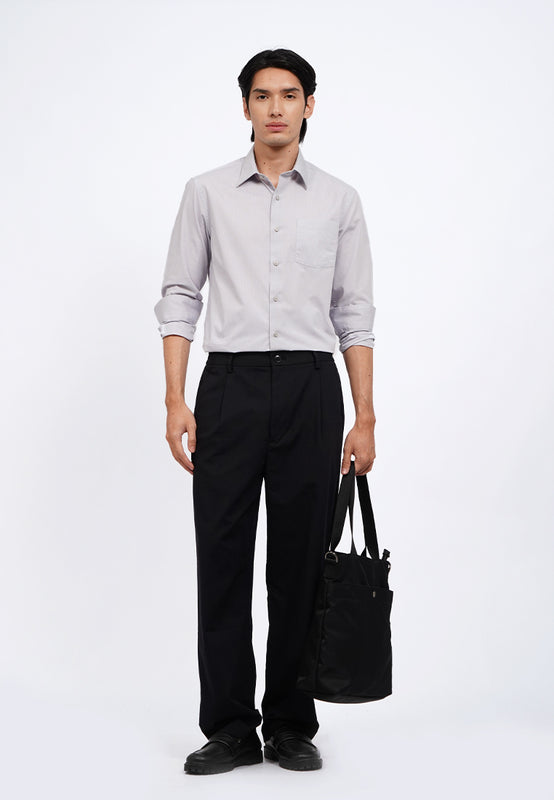 Slim Fit Long Sleeve Stripes Shirt