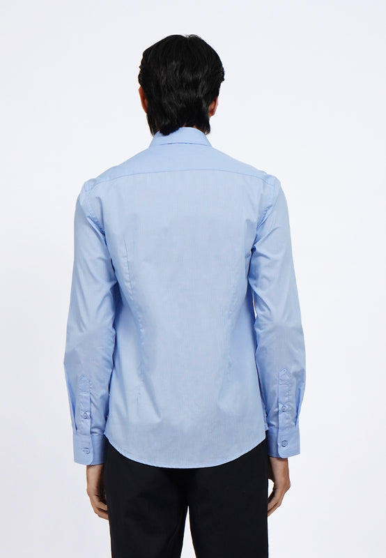 Slim Fit Long Sleeve Stripes Shirt