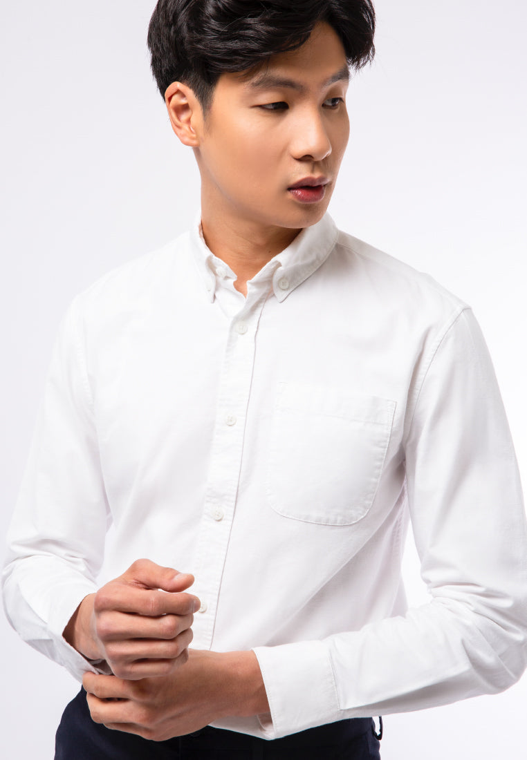 Slim Fit Long Sleeve Oxford Shirt