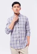 Slim Fit Long Sleeve Check Shirt