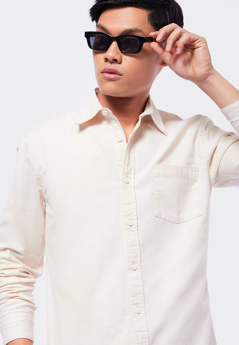 Slim Fit Long Sleeve Flannel Shirt