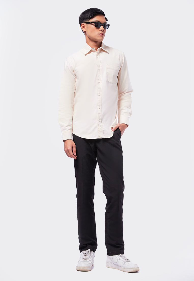 Slim Fit Long Sleeve Flannel Shirt
