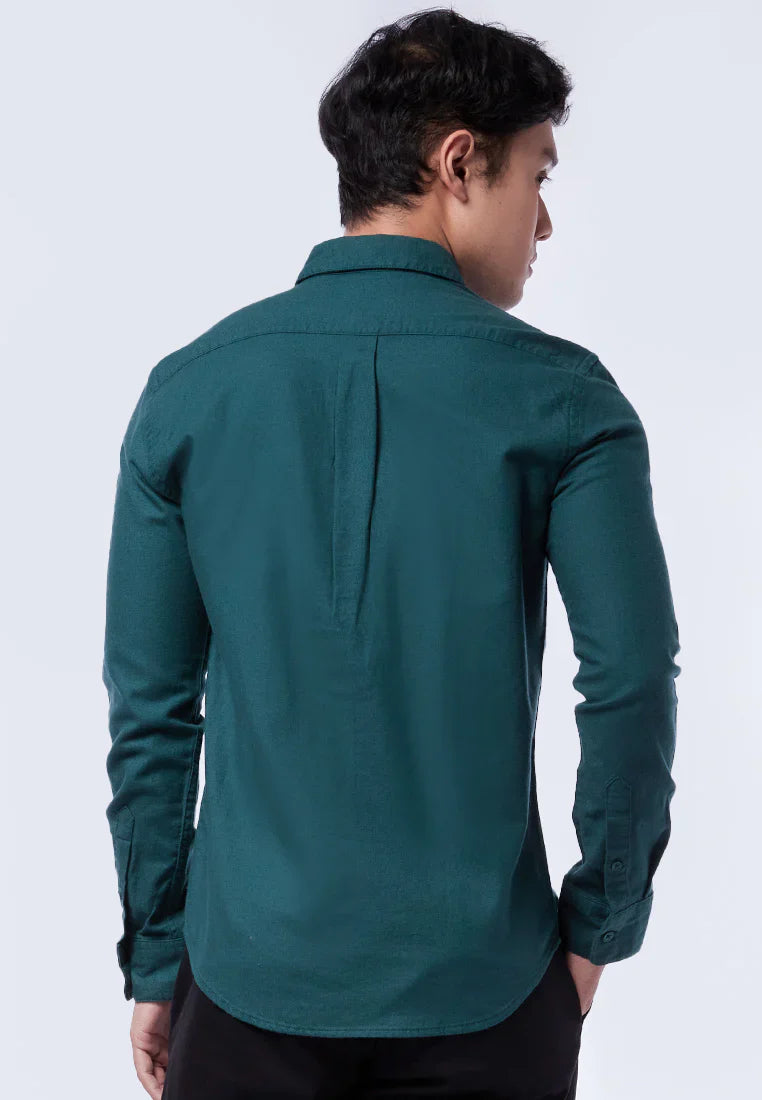 Slim Fit Long Sleeve Flannel Shirt