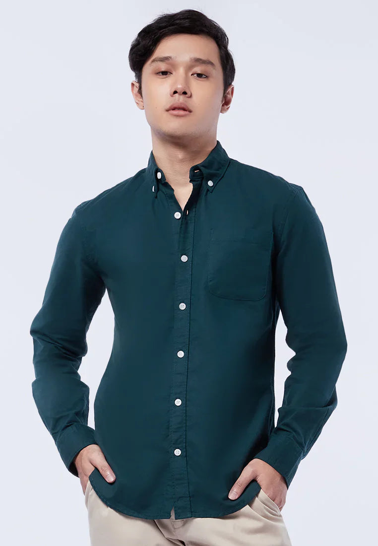 Slim Fit Long Sleeve Oxford Shirt