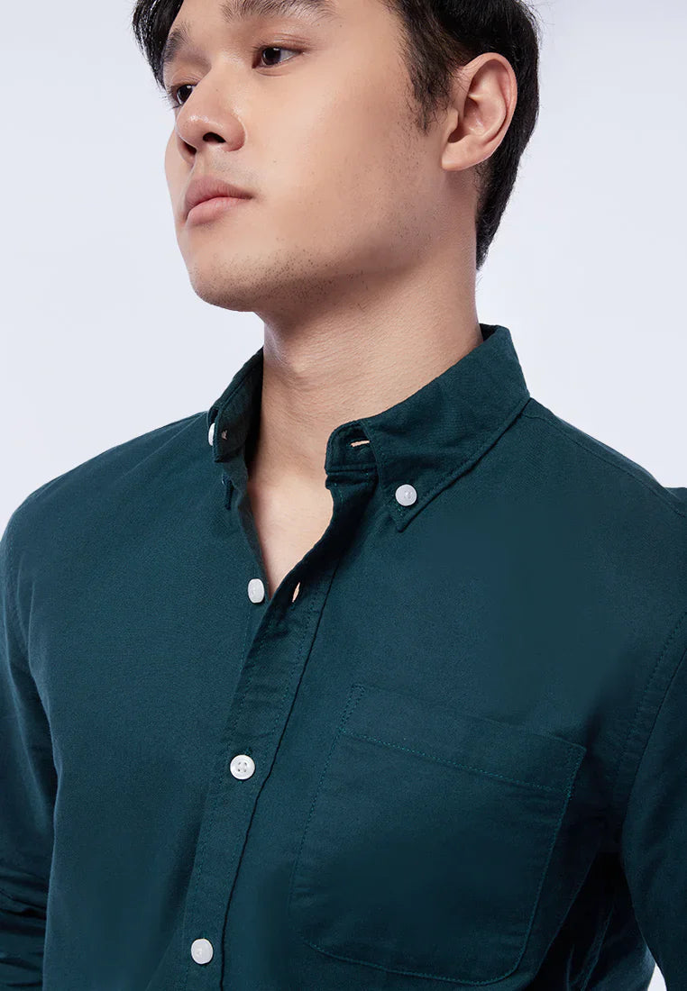 Slim Fit Long Sleeve Oxford Shirt