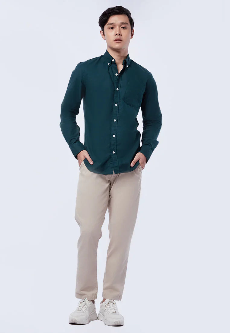 Slim Fit Long Sleeve Oxford Shirt