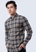 Slim Fit Long Sleeve Plaid Shirt