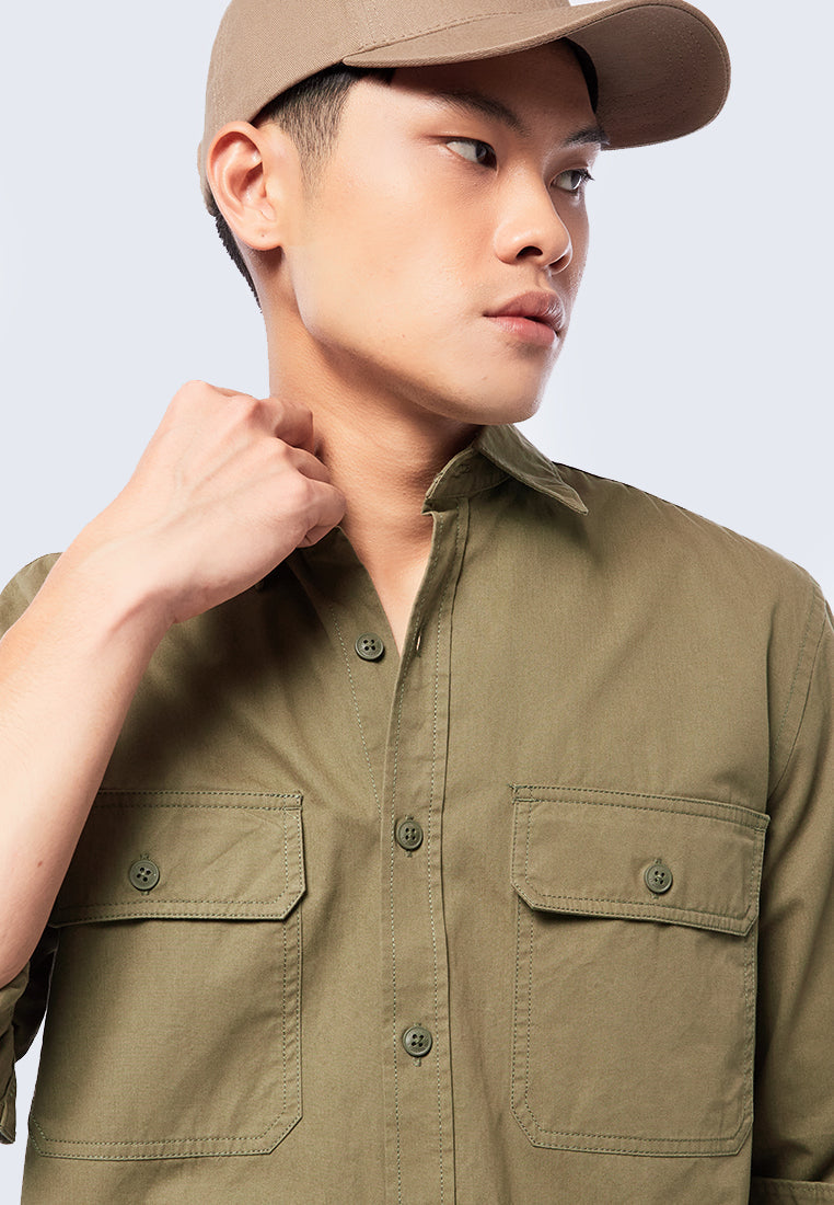 Long Sleeve Pocket Shirt