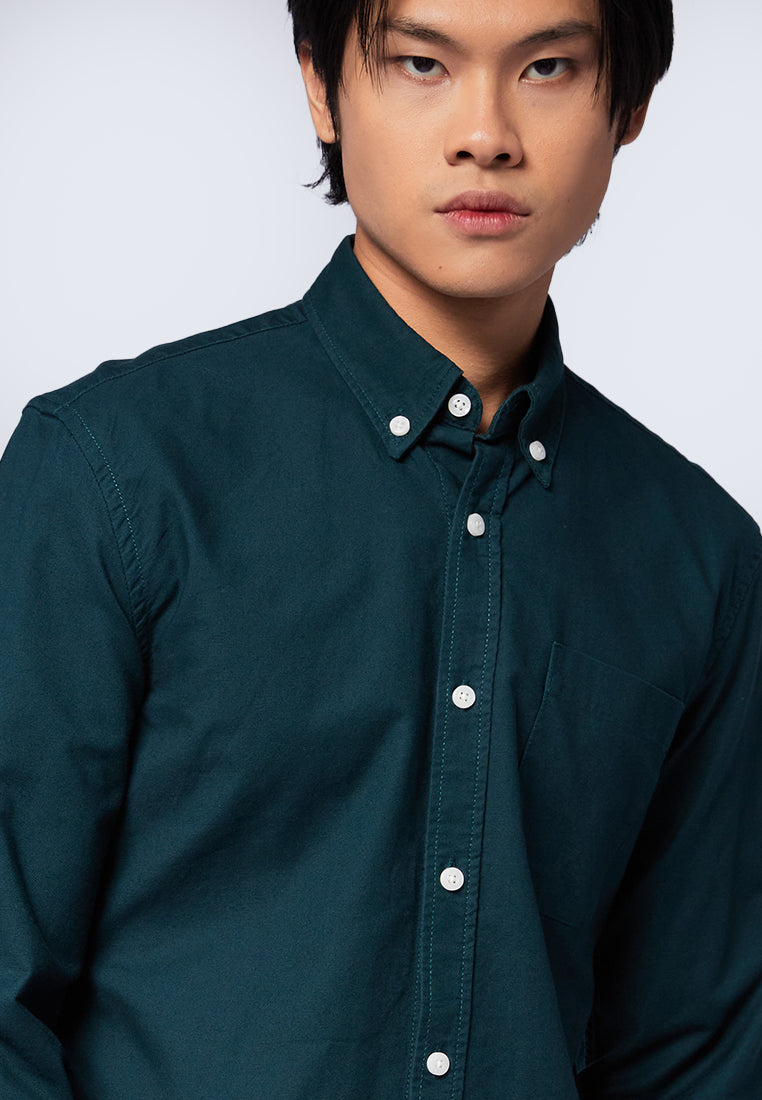 Slim Fit Long Sleeve Oxford Shirt