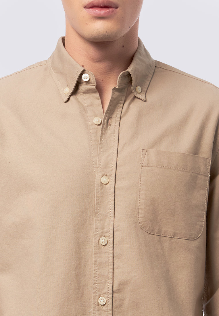 Slim Fit Long Sleeve Oxford Shirt