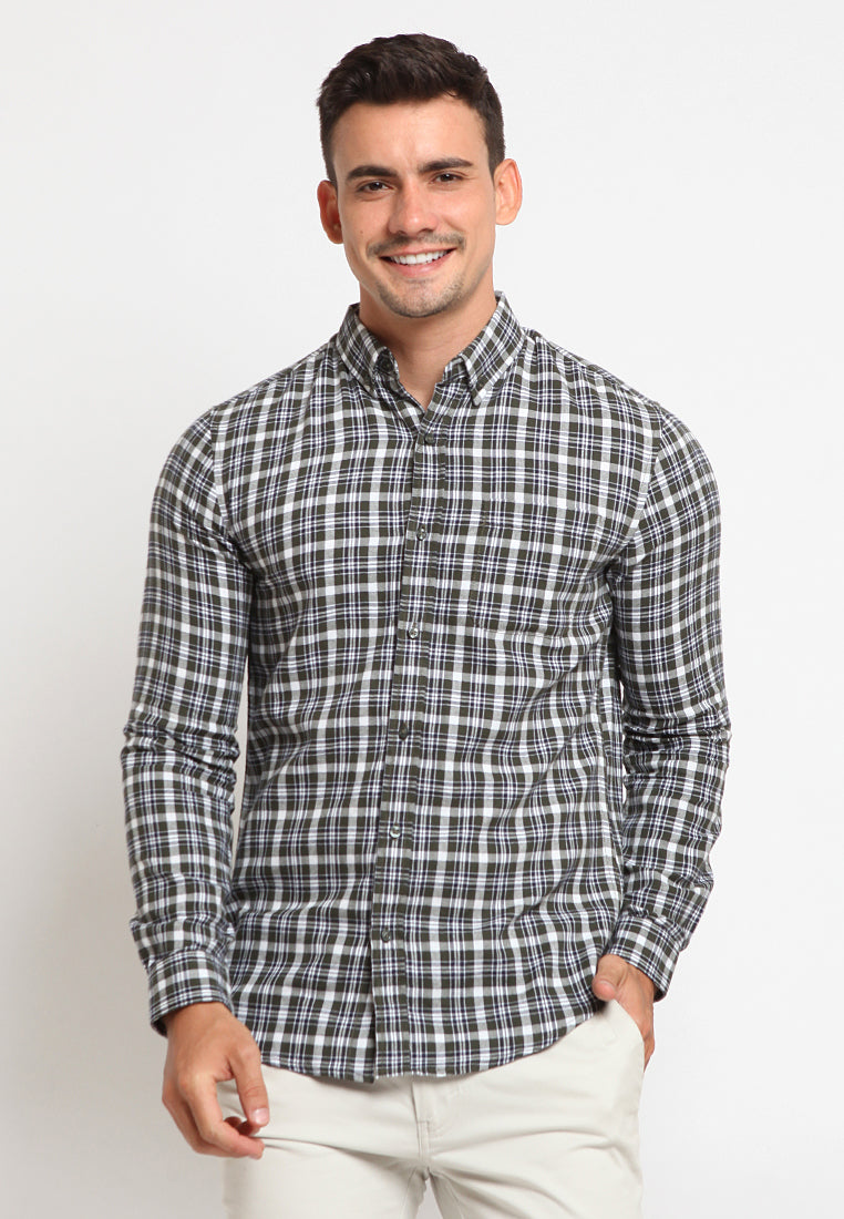 Checked long sleeves shirt
