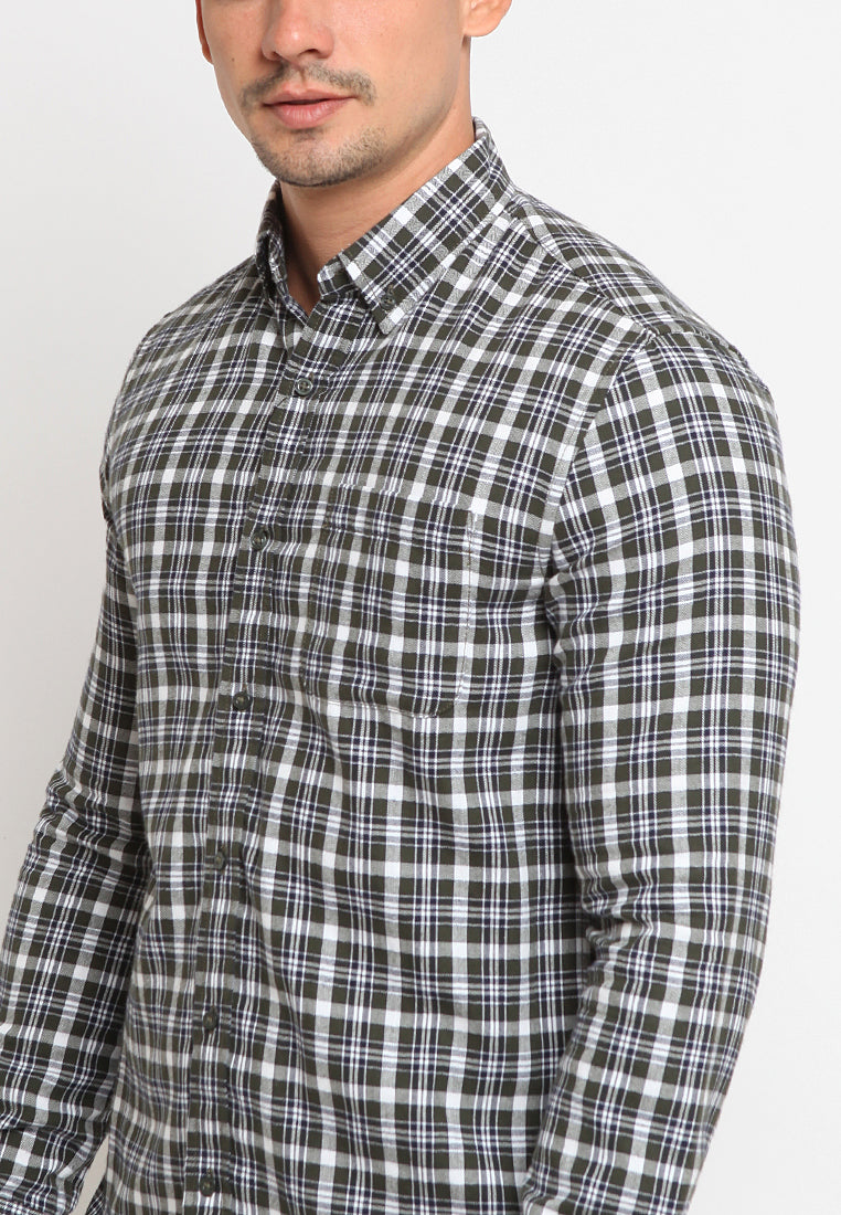 Checked long sleeves shirt