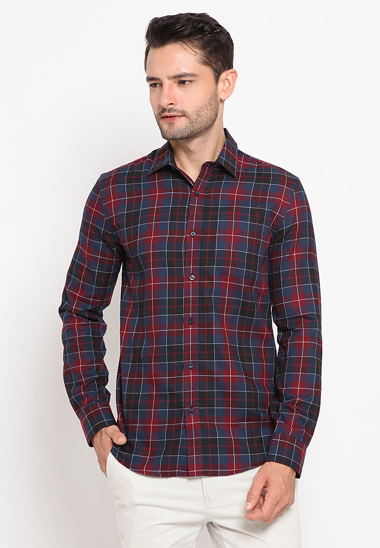 Plaid Long Sleeves Shirt