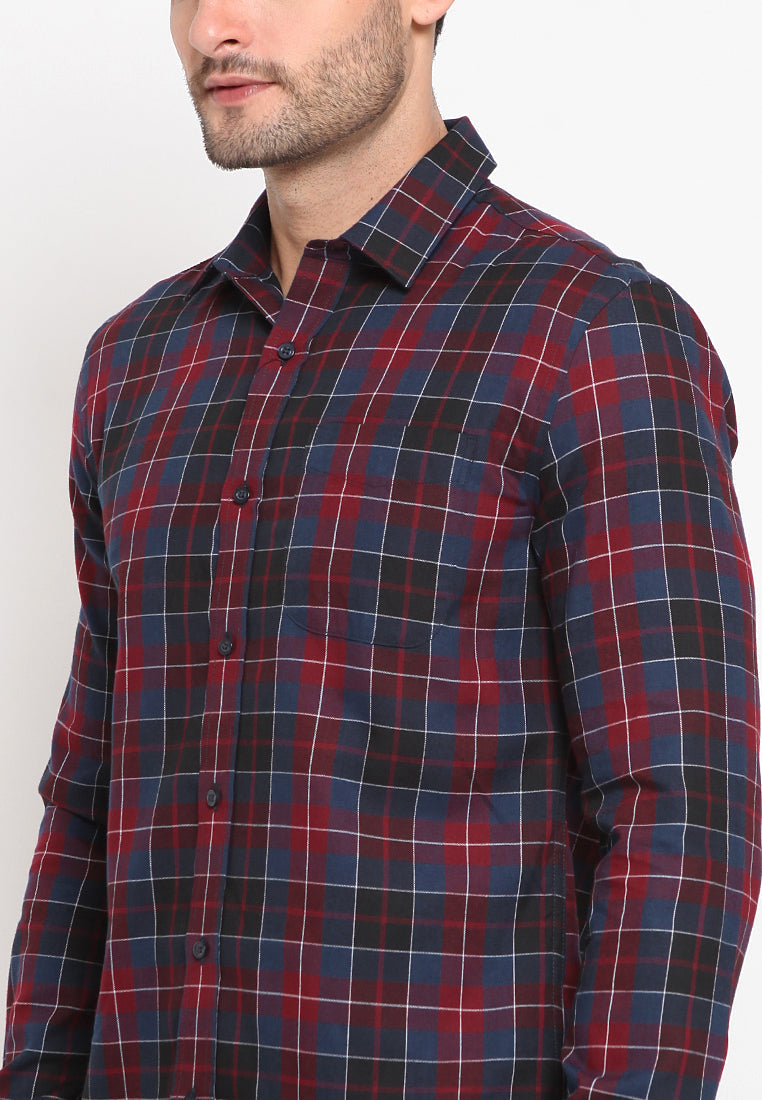 Plaid Long Sleeves Shirt