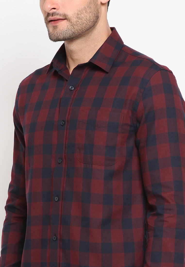 Plaid Long Sleeves Shirt