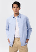 Oversized Long Sleeve Shirt Light Blue