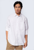 Oversized Long Sleeve Shirt White