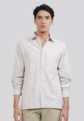 Long Sleeve Utility Knit Shirt Beige