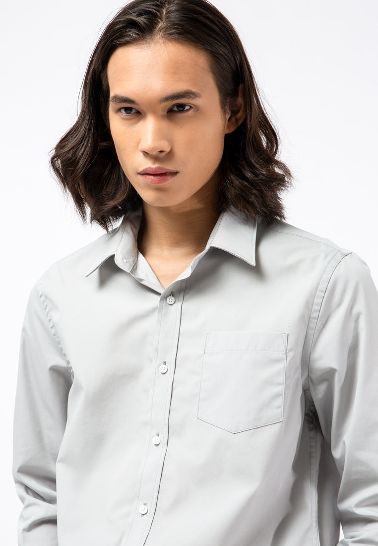 Long Sleeves Shirt Light Grey