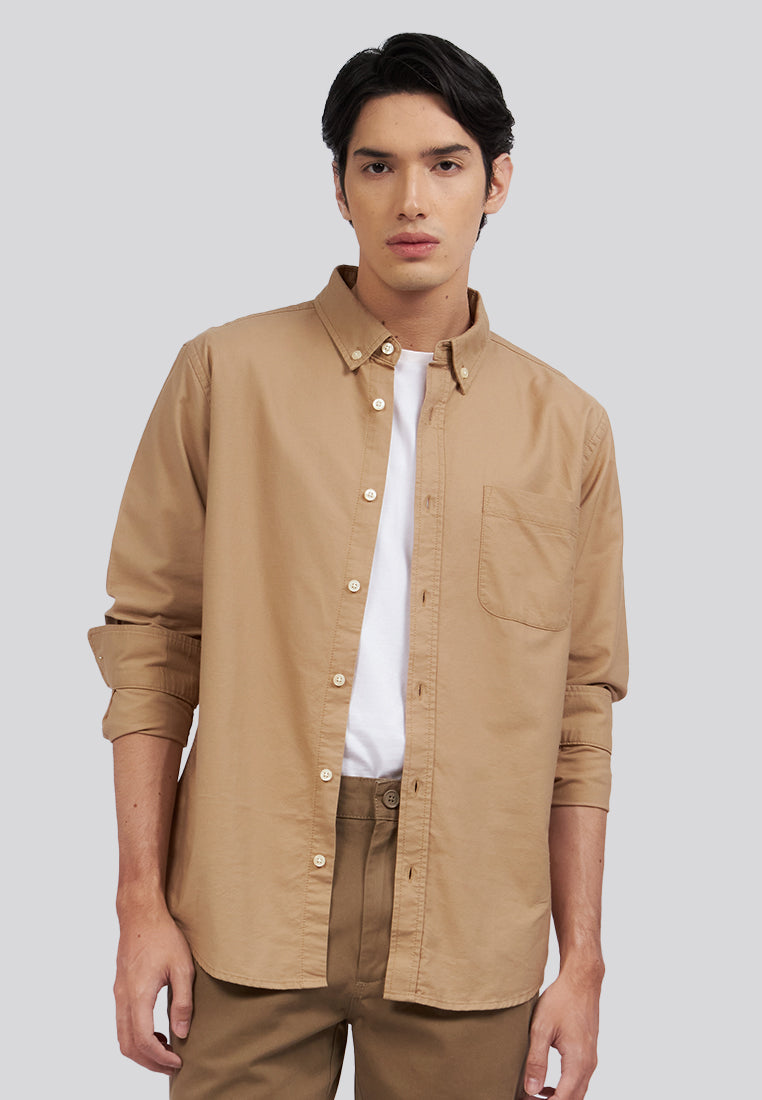Regular Fit Oxford Long Sleeve Shirt