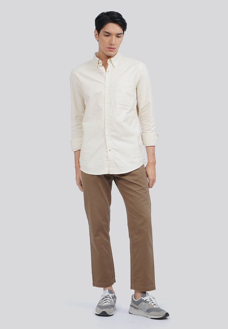 Long Sleeve Basic Shirt with Pocket