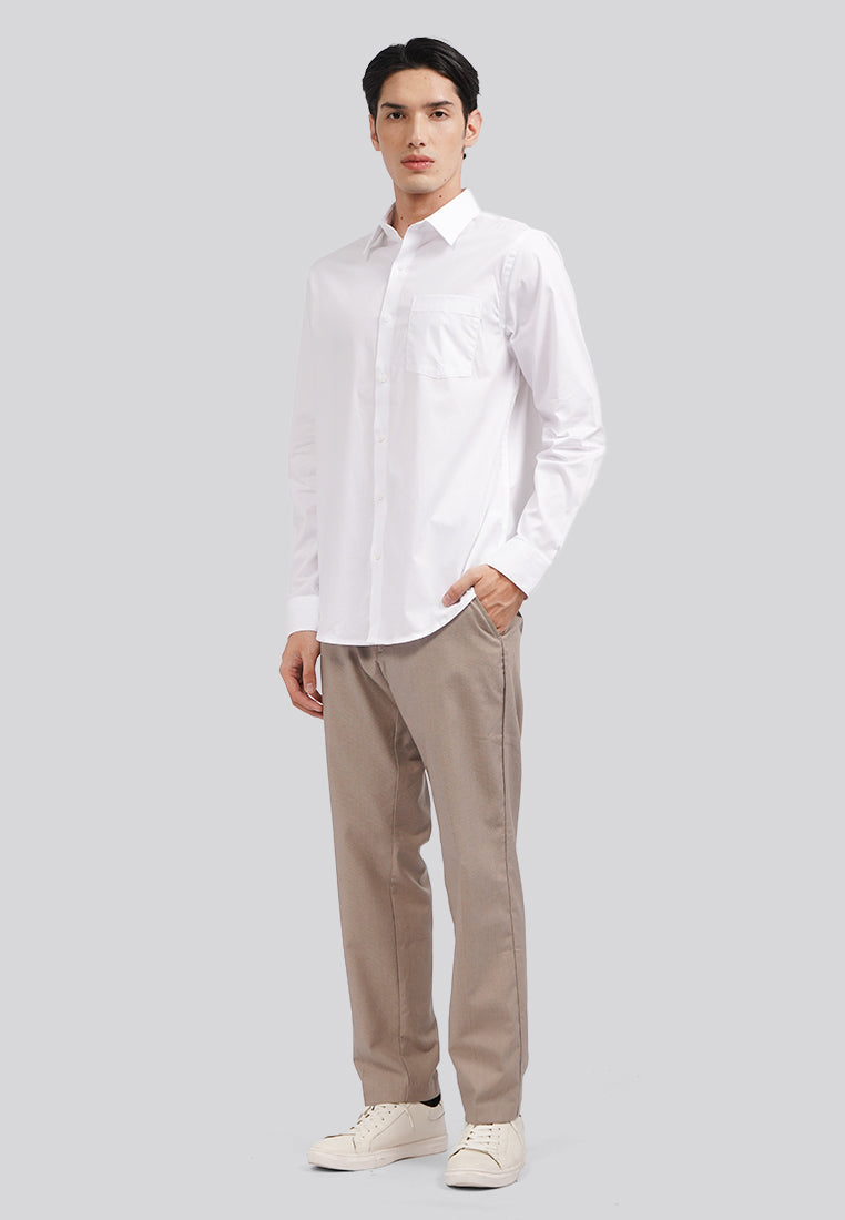 Regular Fit Long Sleeve Basic Shirt
