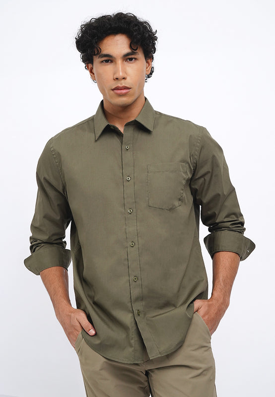 Regular Fit Basic Long Sleeve Shirt