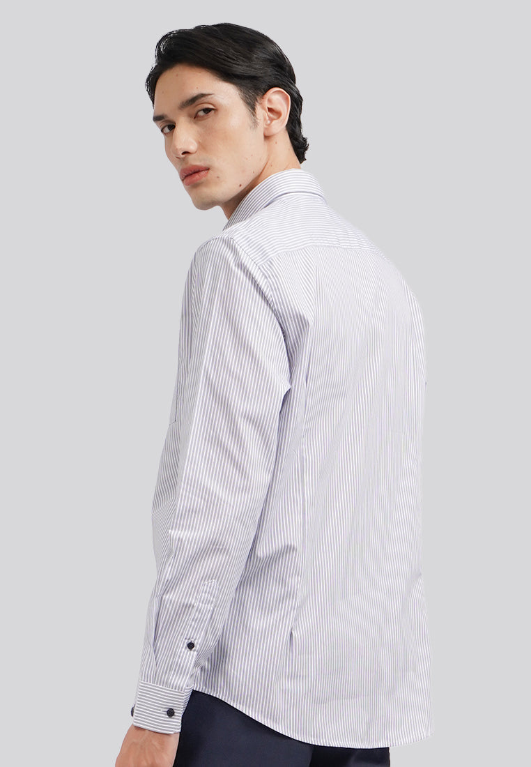 Easy Care Long Sleeve Stripe Shirt