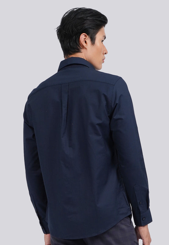 Buttoned Down Collar Long Sleeve Shirt