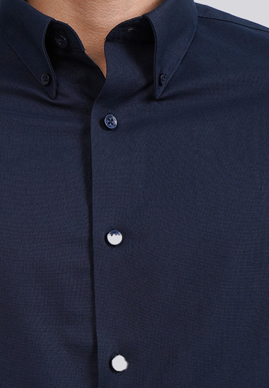 Buttoned Down Collar Long Sleeve Shirt