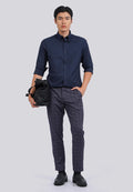 Buttoned Down Collar Long Sleeve Shirt