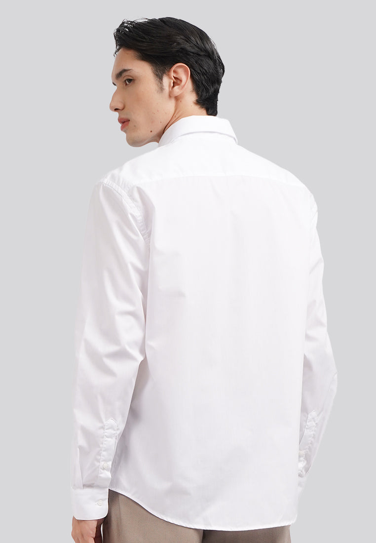 Long Sleeve Coolmax Dress Shirt White