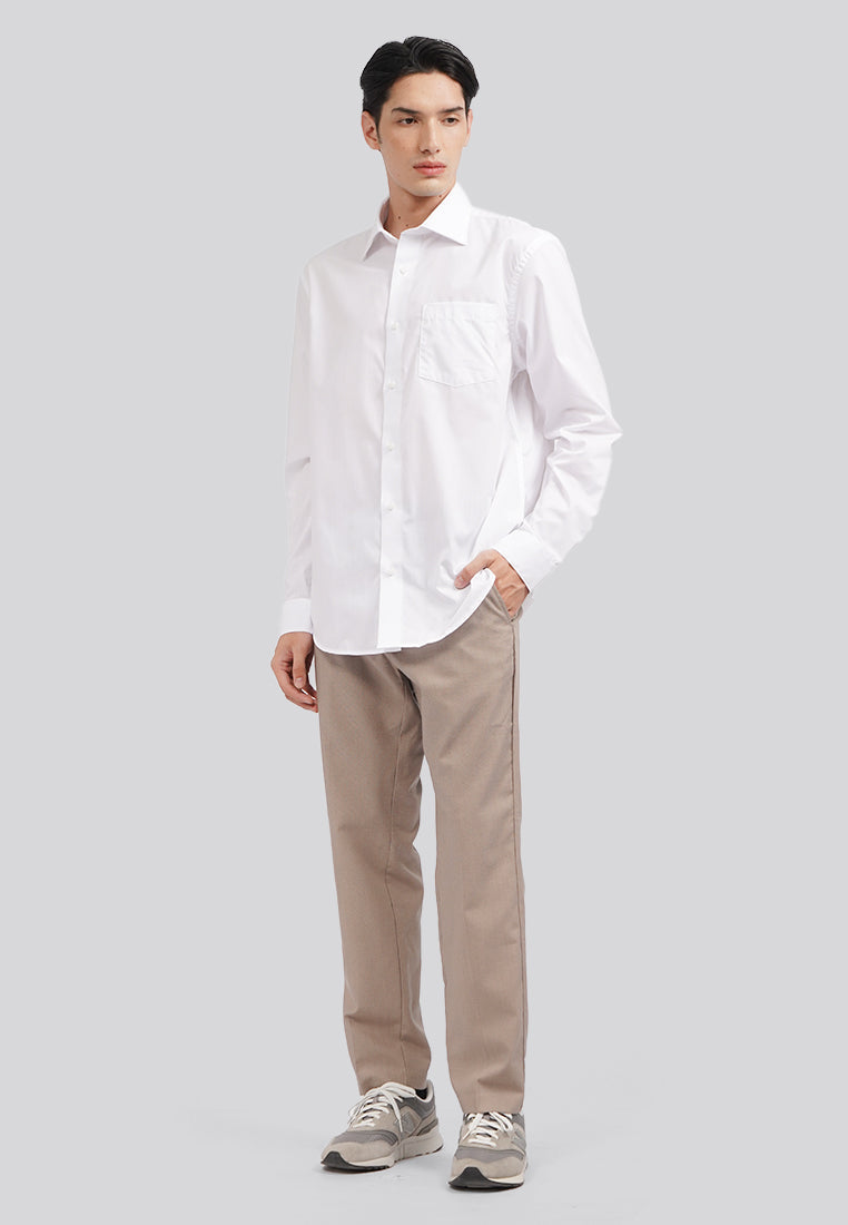 Long Sleeve Coolmax Dress Shirt White